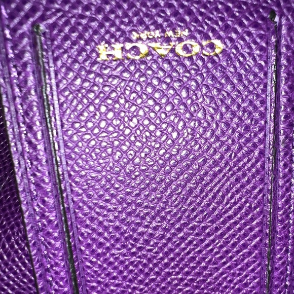 Large Coach purse in purple - Picture 17 of 17